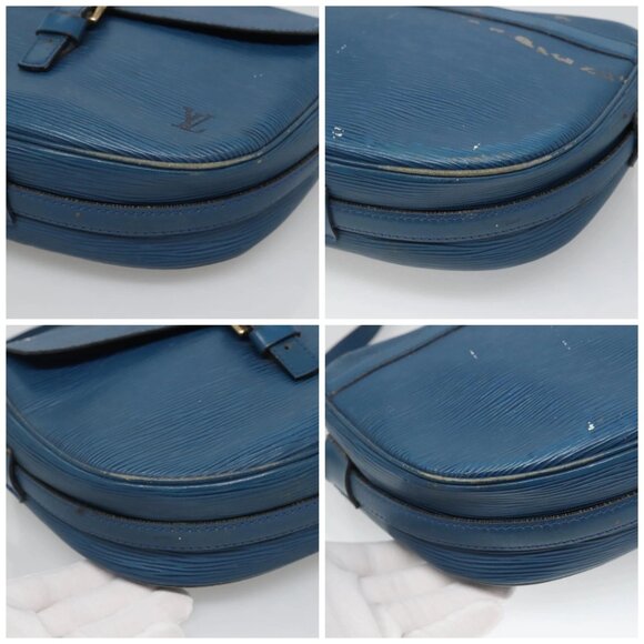 LOUIS VUITTON Epi June Feuille Shoulder Bag Blue - Picture 16 of 16